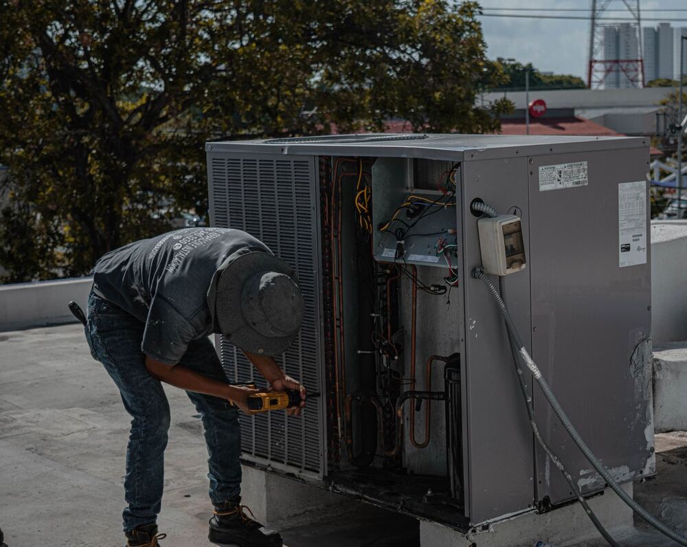 Technician at work